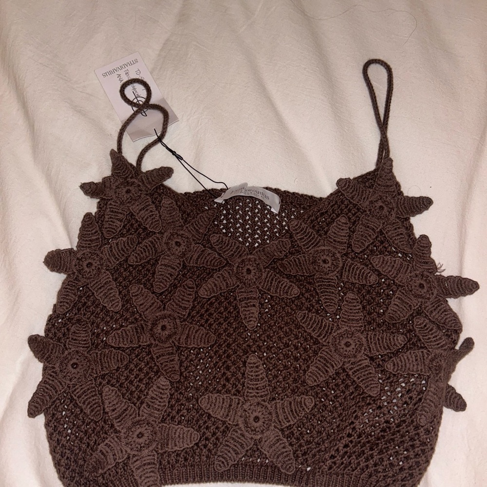 Stradivarius Starfish Crochet Top